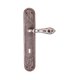 Ручка на планке под ключ Val de fiori Беладжио серебро античное с эмалью DH 701 KH AI/WBR