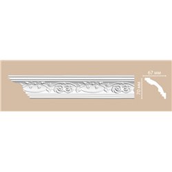 Плинтус потолочный с рисунком DECOMASTER DT9815