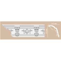 Плинтус потолочный с рисунком DECOMASTER DT9885 