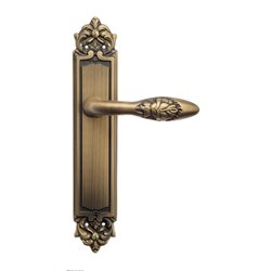 Дверная ручка Venezia "CASANOVA" на планке PL96 матовая бронза