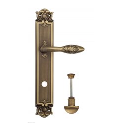 Дверная ручка Venezia "CASANOVA" WC-2 на планке PL97 матовая бронза