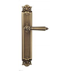 Дверная ручка Venezia "CASTELLO" на планке PL97 матовая бронза