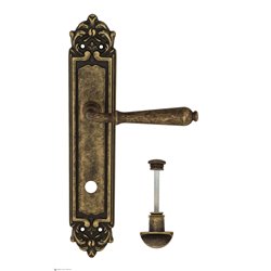 Дверная ручка Venezia "CLASSIC" WC-2 на планке PL96 античная бронза