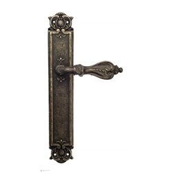 Дверная ручка Venezia "FLORENCE" на планке PL97 античная бронза