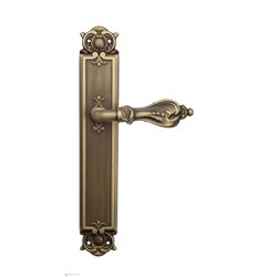 Дверная ручка Venezia "FLORENCE" на планке PL97 матовая бронза