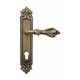Дверная ручка Venezia "FLORENCE" CYL на планке PL96 матовая бронза