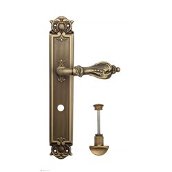 Дверная ручка Venezia "FLORENCE" WC-2 на планке PL97 матовая бронза