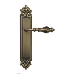 Дверная ручка Venezia "GIFESTION" на планке PL96 матовая бронза