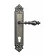 Дверная ручка Venezia "GIFESTION" CYL на планке PL96 античное серебро