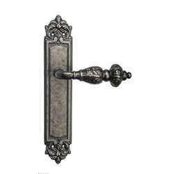 Дверная ручка Venezia "LUCRECIA" на планке PL96 античное серебро