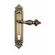 Дверная ручка Venezia "LUCRECIA" CYL на планке PL96 матовая бронза