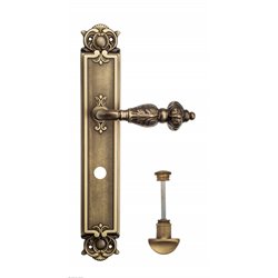 Дверная ручка Venezia "LUCRECIA" WC-2 на планке PL97 матовая бронза
