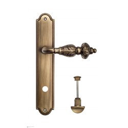 Дверная ручка Venezia "LUCRECIA" WC-2 на планке PL98 матовая бронза