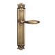 Дверная ручка Venezia "MAGGIORE" на планке PL97 матовая бронза