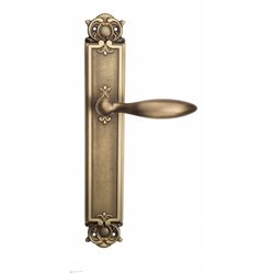 Дверная ручка Venezia "MAGGIORE" на планке PL97 матовая бронза