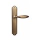 Дверная ручка Venezia "MAGGIORE" на планке PL98 матовая бронза