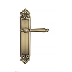 Дверная ручка Venezia "PELLESTRINA" на планке PL96 матовая бронза