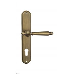 Дверная ручка Venezia "PELLESTRINA" CYL на планке PL02 матовая бронза