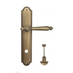 Дверная ручка Venezia "PELLESTRINA" WC-2 на планке PL98 матовая бронза