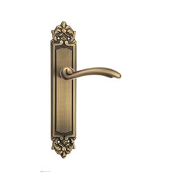 Дверная ручка Venezia "VERSALE" на планке PL96 матовая бронза