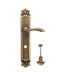Дверная ручка Venezia "VERSALE" WC-2 на планке PL97 матовая бронза