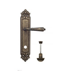 Дверная ручка Venezia "VIGNOLE" WC-2 на планке PL96 античная бронза