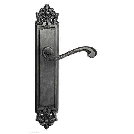 Дверная ручка Venezia "VIVALDI" на планке PL96 античное серебро