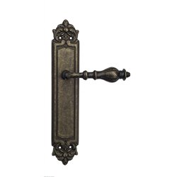 Дверная ручка Venezia "GIFESTION" на планке PL96 античная бронза