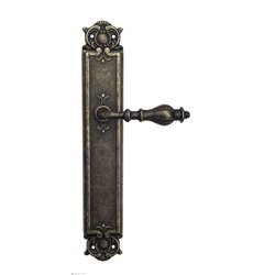 Дверная ручка Venezia "GIFESTION" на планке PL97 античная бронза