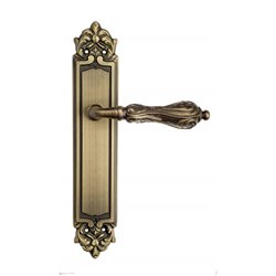 Дверная ручка Venezia "MONTE CRISTO" на планке PL96 матовая бронза