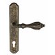 Дверная ручка Venezia "ANAFESTO" CYL на планке PL02 античная бронза