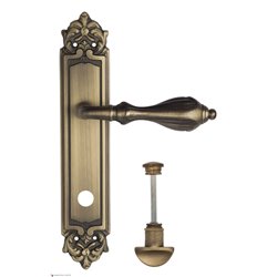 Дверная ручка Venezia "ANAFESTO" WC-2 на планке PL96 матовая бронза