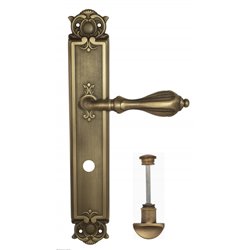 Дверная ручка Venezia "ANAFESTO" WC-2 на планке PL97 матовая бронза