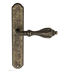 Дверная ручка Venezia "ANAFESTO" на планке PL02 античная бронза