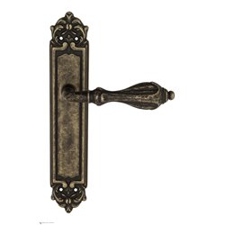 Дверная ручка Venezia "ANAFESTO" на планке PL96 античная бронза