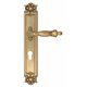 Дверная ручка Venezia "OLIMPO" CYL на планке PL97 французское золото + коричневый