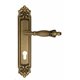 Дверная ручка Venezia "OLIMPO" CYL на планке PL96 матовая бронза