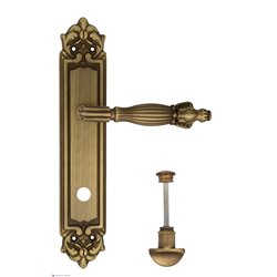 Дверная ручка Venezia "OLIMPO" WC-2 на планке PL96 матовая бронза