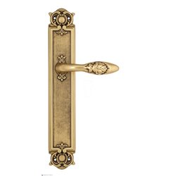 Дверная ручка Venezia "CASANOVA" на планке PL97 французское золото + коричневый