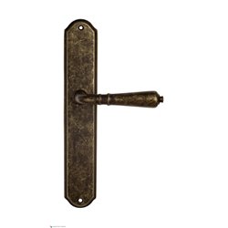 Дверная ручка Venezia "VIGNOLE" на планке PL02 античная бронза