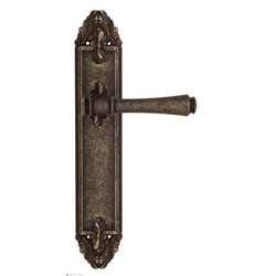 Дверная ручка Venezia "CALLISTO" на планке PL90 античная бронза