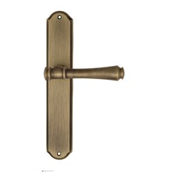 Дверная ручка Venezia "CALLISTO" на планке PL02 матовая бронза