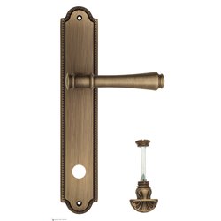 Дверная ручка Venezia "CALLISTO" WC-4 на планке PL98 матовая бронза