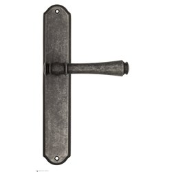 Дверная ручка Venezia "CALLISTO" на планке PL02 античное серебро