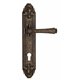 Дверная ручка Venezia "CALLISTO" CYL на планке PL90 античная бронза