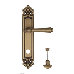 Дверная ручка Venezia "CALLISTO" WC-2 на планке PL96 матовая бронза