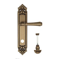 Дверная ручка Venezia "CALLISTO" WC-4 на планке PL96 матовая бронза