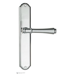 Дверная ручка Venezia "CALLISTO" на планке PL02 матовый хром / полированный хром
