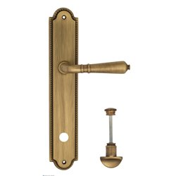 Дверная ручка Venezia "VIGNOLE" WC-2 на планке PL98 матовая бронза