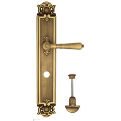 Дверная ручка Venezia "VIGNOLE" WC-2 на планке PL97 матовая бронза